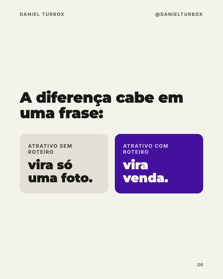 Slide 6: A diferença cabe em uma frase